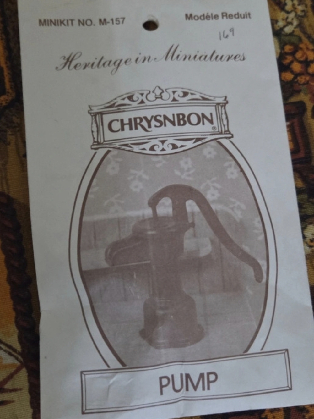 Vintage Chrysnbon Pitcher Pump Miniature New